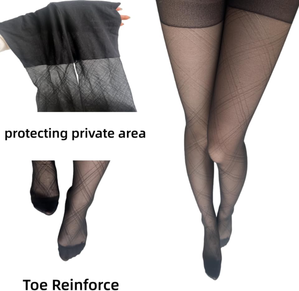 Tights with Unique Patterns Pontyhose for Wowen Gothc Tights for Dating Shooting Street Snap - Image 4