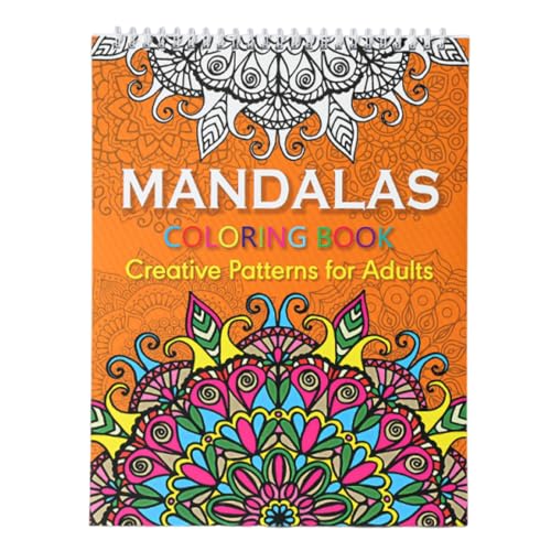 PBAHAUP 1 Piezas Libro Mariposa Colorear Adultos, Libro De Colorear Para Adultos, Cuadernos Mariposas Adultos Y Niños, Mandalas Para Colorear En Tamaño A4, Papel Premium Encuadernación Espiral