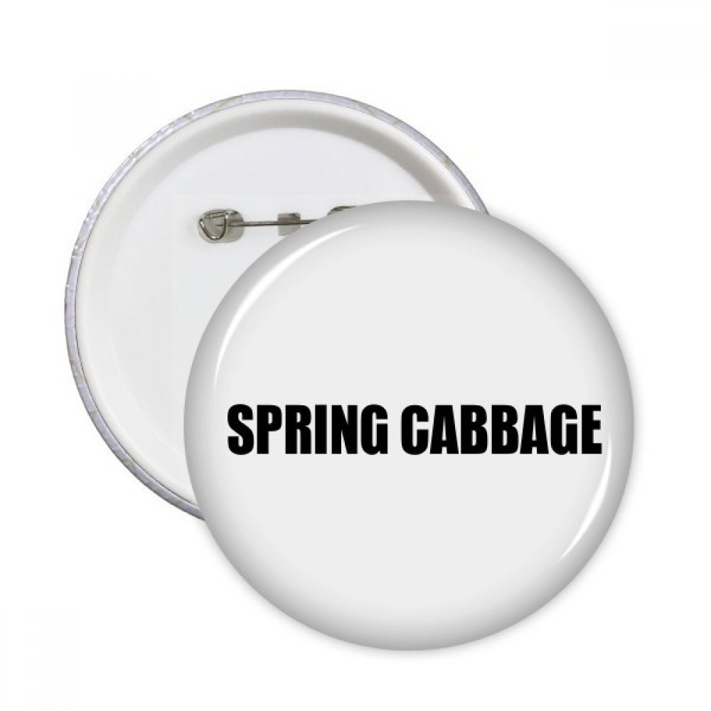 DIYthinkerSpring Cabbage Vegetable Foods Round Pins Badge Button Clothing Decoration 5pcs Gift XL