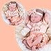 Aori Lifelike Baby Dolls Clothes 20 Inch Pink Shirt and Floral Pants Set for 17-20 in Realistic Reborn Girl Doll