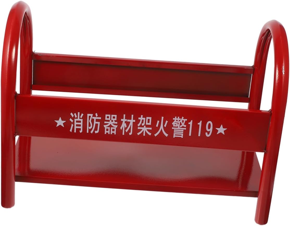 Cabilock Sturdy Iron Holder Heavy-Duty 4kg Base Stand for Organized Storage and Display Floor Bracket for Dry Chemical Extinguishers Office Safety