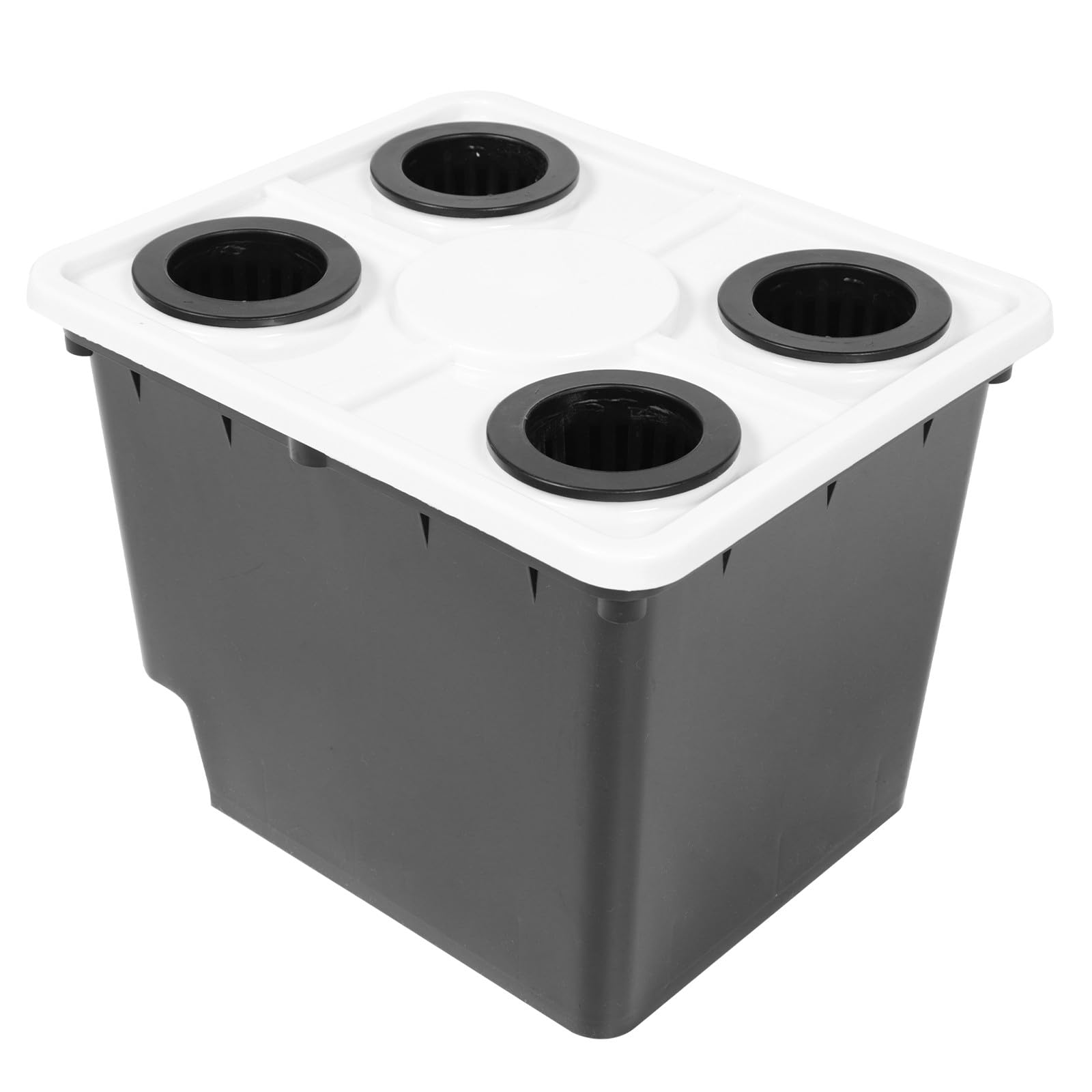 HOMSFOU Air Plants Hydroponic Grow Box Plastic Bucket Soilless Cultivation System Dutch Bucket Design for Greenhouse Vegetable Growing