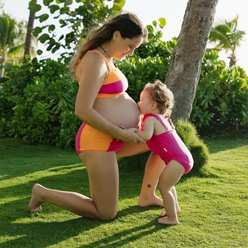 Image of SwimZip Girls' Ruffle One-Piece Swimsuit with UPF 50+ Sun Protection