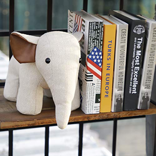 Interior Door Stopper Fabric Doorstops Decorative Elephant Lover Gift Creamy White #TOP3