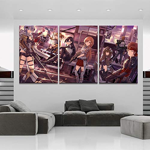 Impression sur toile animation : affiche décor à la maison avec cadre