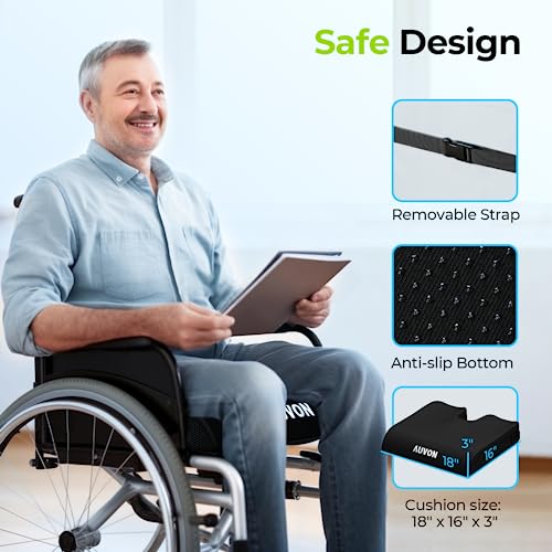 Auvon SW1651011 Gel Wheelchair Seat Cushion thumb #5