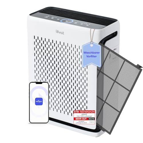 LEVOIT | HEPA Luftreiniger | Air Purifier mit Lichtsensor und waschbarem Vorfilter | Leise | CADR 243 m³/h, Wohnung bis 52 m² | entfernt 99,97 {8f6a0d9e6ef7497ceba988e664ba5d03c9e4cb2f5433a138bdb60c6067d7203c} von Staub, Pollen, Tierhaaren & Gerüchen | Tiermodus LEVOIT | HEPA Luftreiniger | Air Purifier mit Lichtsensor und waschbarem Vorfilter | Leise | CADR 243 m³/h, Wohnung bis 52 m² | entfernt 99,97 {8f6a0d9e6ef7497ceba988e664ba5d03c9e4cb2f5433a138bdb60c6067d7203c} von Staub, Pollen, Tierhaaren & Gerüchen | Tiermodus
