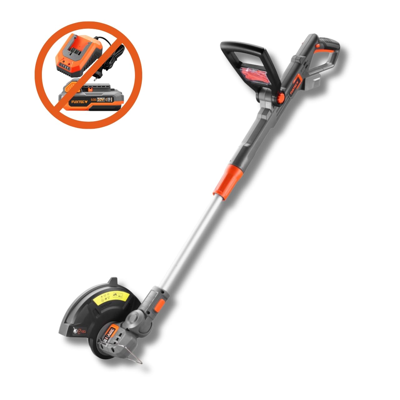 Fuxtec Coupe Gazon/Coupe Bordure à Batterie 20V FX-E1RT20 – sans Batterie Li-ION ni Chargeur – Largeur de Coupe 25 cm
