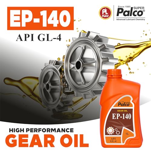 Image of PALCO EP 140 Extreme Pressure Gear Oil 1 Litre (Pack 1) | API GL 4 Gear Oil for Cars, Bus & Other Heavy Vehicle High Performance Heavy-Duty for Smooth Transmissions, Superior Protection