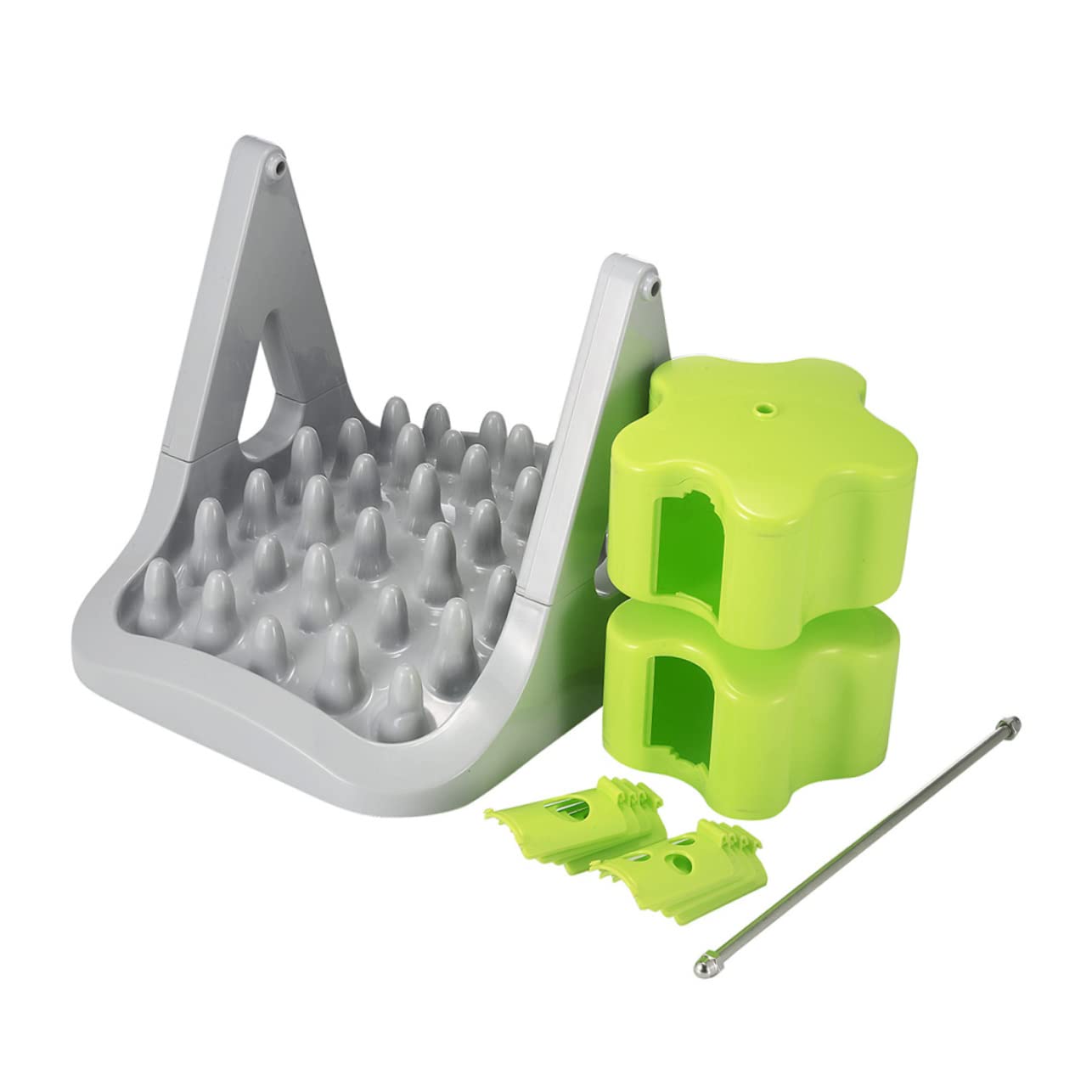 ERINGOGO Automatic Dog Food Dispenser Rotating Pet Feeder for Stress Feeding Compact Design for Easy Cleaning for Puppies Dogs Lightweight Portable