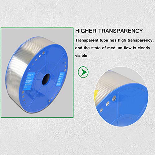 Tubo Per Dell'aria Compressa, Tubo Per Compressore D'aria Industriale, Tubo Flessibile in Poliuretano Per Il Trasferimento Fluido, Intervallo Di Temperatura: -40 ℃ ~ + 80 ℃,12×8mm 90m