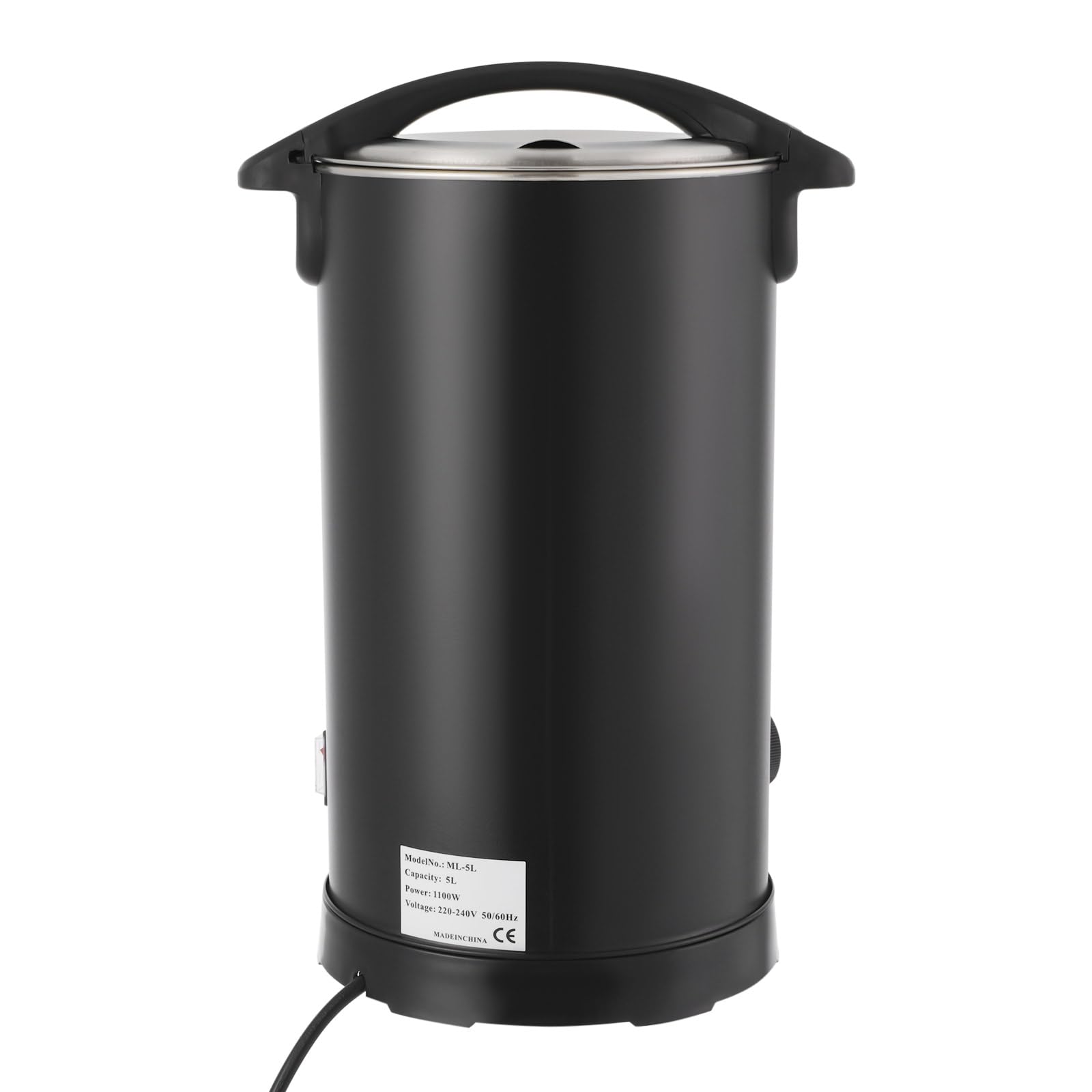 RainWeel Topiarka do wosku do produkcji świec 5 l/10 l/15 l, garnek do topienia wosku ze stali nierdzewnej, 1100 W, szybkie ogrzewanie, zestaw do produkcji świec "zrób to sam" (5 l)