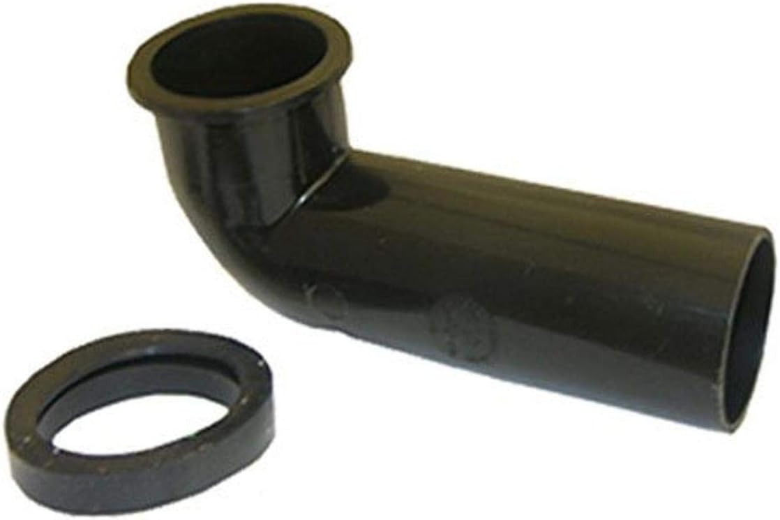 LASCO 39-9019 Insinkerator Disposal Replacement Plastic Outlet Elbow OEM No. 8219A with Seal,Black