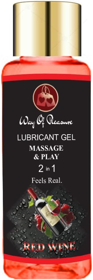 Lube Flavoured Lubricant Gel-50Ml|Water Based Lube|Red Wine