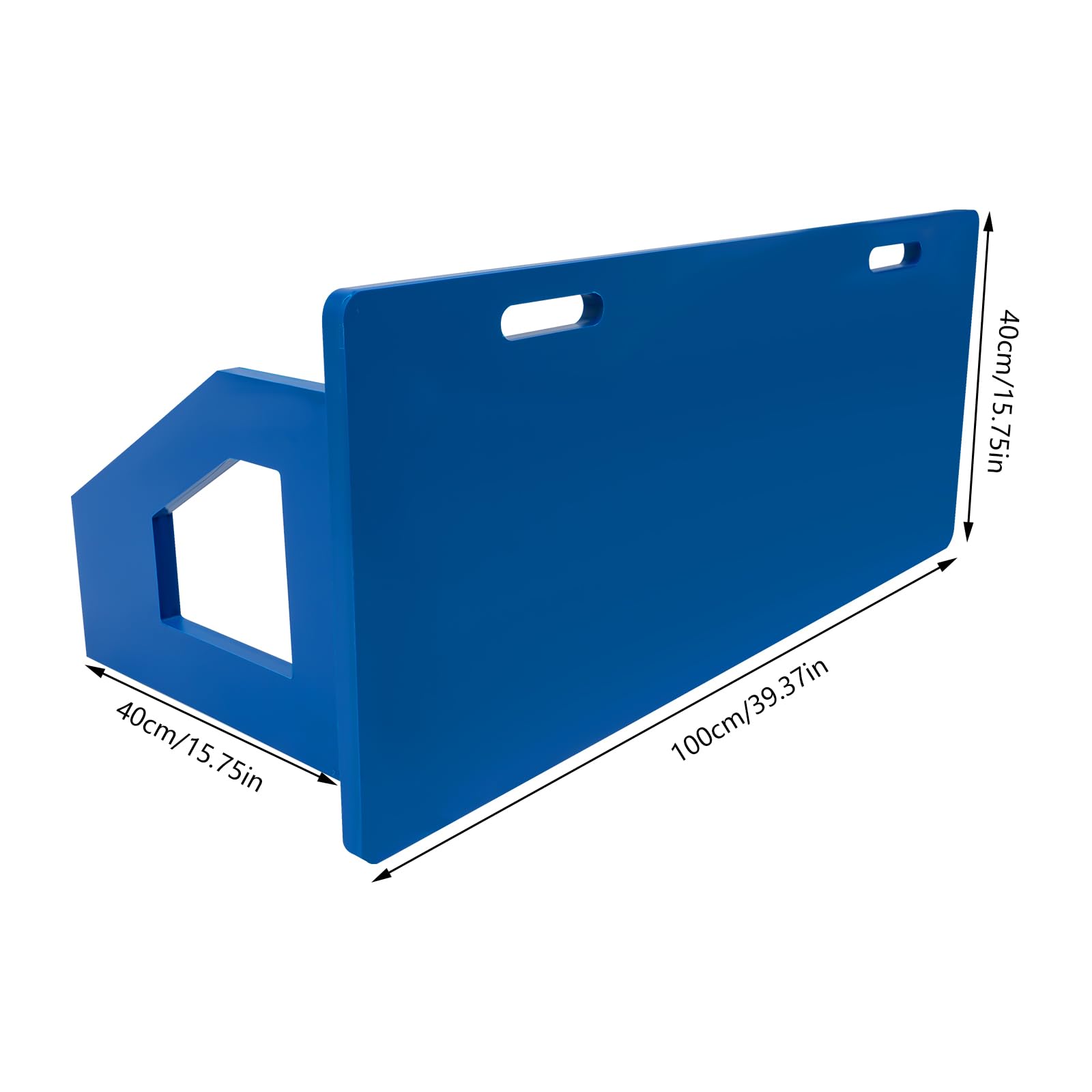 Tabla de rebote de fútbol plegable portátil de pared de rebote para niños tablero de rebote Passing y práctica de tiro azul