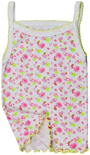 Image of ToBeInStyle Girl's 4 Pack Ruffle Hem Spaghetti Strap Tank Tops