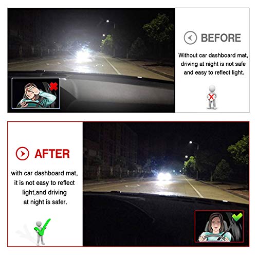 Image of Autorder Dashboard Cover Mat for 2019-2025 2026 Chevy /Chevrolet Blazer Accessories Dash Cover Flannel Dash Mat Sunshade Glare UV Rays Protector