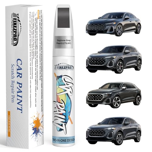 Image of LZ7S /6Y Daytona Gray Pearl Touch Up Paint for Audi, Exact Color Match Car Paint Scratch Repair Remover Pen Kit Quick & Easy Fix Vehicle Chips and Automotive Nicks Scuff
