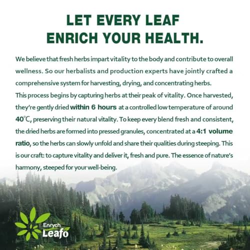 EnrychLeafo Kava kava Root Tea, 50 Teabags - 3g/sachet, 6-in-1 Herbal Tea for Calmness & Relaxation, Coffee Alternative | Natural Blend with Passion Flower & Valerian Support Mood & Restful Sleep | Non-GMO, Gluten Free