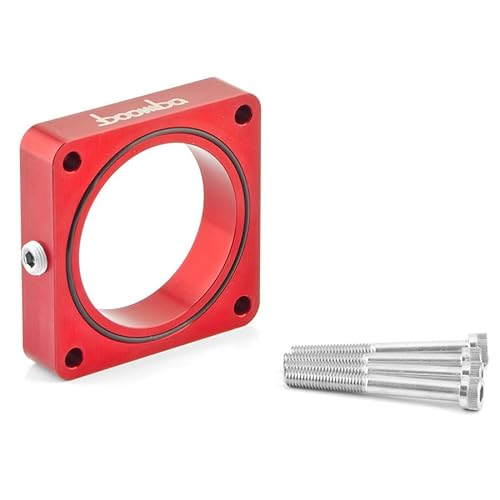 Throttle Body Spacer Compatible with Ford 2.0L/2.3L EcoBoost Models (Red)