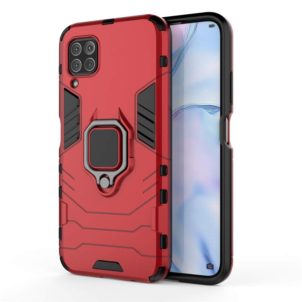 CHcase Huawei P40 Pro Funda, Anillo Metálico Sujeción Soporte Antichoque Rígido Caja (Funciona con el Montaje de Coche Magnético) Doble Capa Sólido Case Carcasa para Huawei P40 Pro -Black Plus Gray — view 56