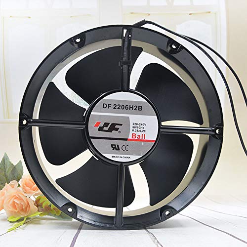 20CM 220V 0.28A DF 2206H2B Round Fan Metal High Temperature Resistant Axial Fan