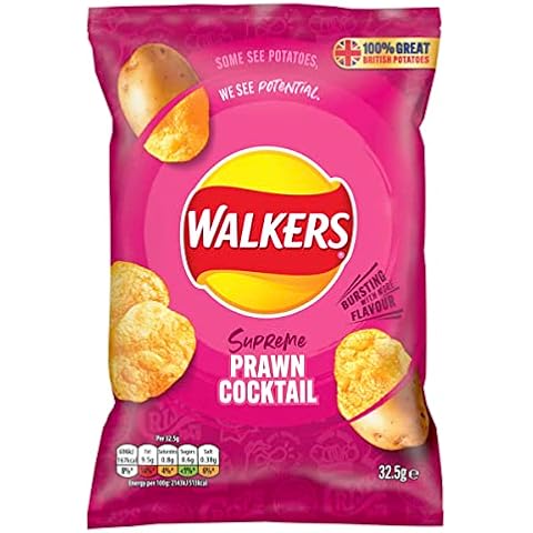 Walkers Crisps Prawn Cocktail 32 x 32.5g Cover