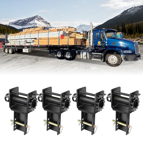 Trailer Stake Pocket Winch Winch Flatbed Utility Capacity 16200 Lbs and 5400 Lbs Load Limit for Flatbed Trailer Trucks Winches- 4Pack
