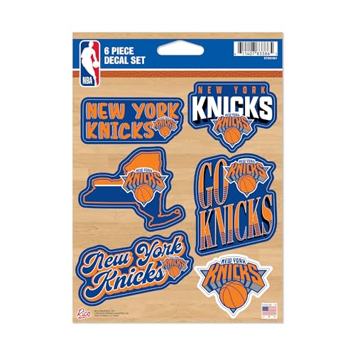 Rico Industries NBA Basketball New York Knicks 6-Piece Decal Set