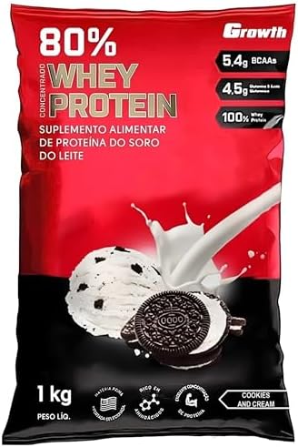 Whey Protein (80% Proteína Concentrado) 1KG - (Cookies And Cream)