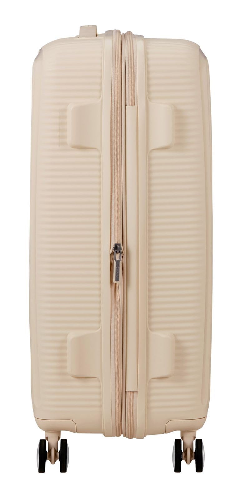 American Tourister carrello Soundbox Spinner 67/24 TSA EXP Trolley Coconut Sand avorio