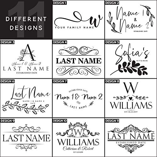 Tabla de cortar personalizada, 11 diseños, 18x12, elegante tabla de bambú - regalos para parejas, regalo para ella, regalo para padres y abuela, señal de cocina miniatura 2