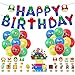 Super Mario Birthday Party Supplies Mario Bros Party Dekorationen Enthält Mario Happy Birthday Banner, Cake Topper, Cupcake Toppers, Mario Balloons