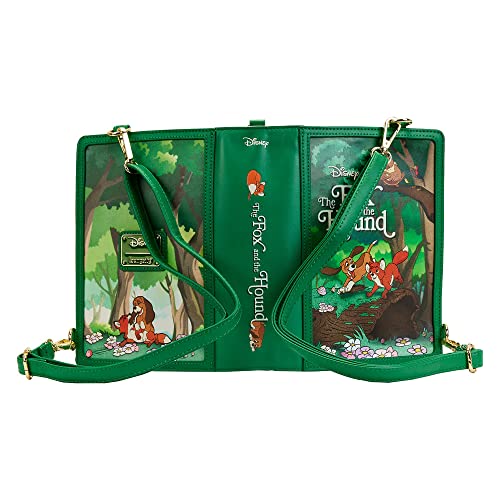 Loungefly Disney Fox and the Hound Classic Books Convertible Crossbody Purse3