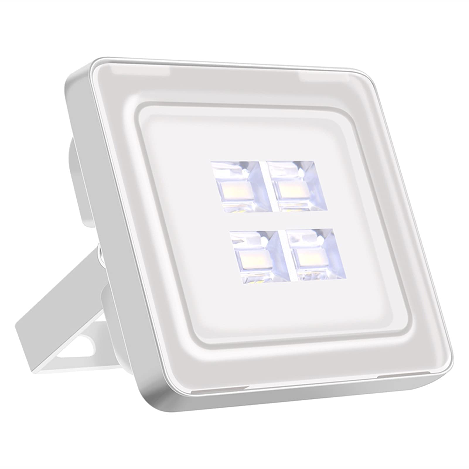 lampy solarne, IP65 AC 220-240V Oświetlenie ogrodowe na zewnątrz o pełnej mocy(2pcs 20w,Cold White)