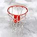 Heavy Duty Stainless Steel Chain Basketball Net, Outdoor Hanging Basket with 12 Hooks to Fit Most Standard Hoops Including Indoor Gyms, No Need to Worry About Rust.