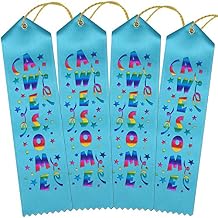 RibbonsNow Awesome Award Ribbons - 100 Turquoise Ribbons with Card & String