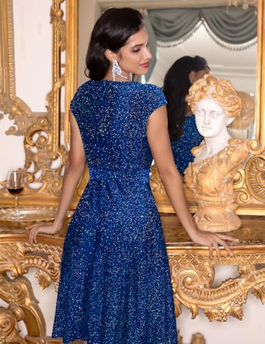 image for DRESSTELLS Cocktail Dresses for Women Wedding Guest 2025 Sparkly Holid
