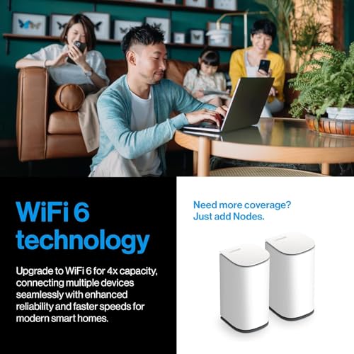Image of Linksys Velop Micro Mesh WiFi 6 Add-on Node - Dual Band WiFi Range Extender & Booster