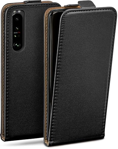 Housse Sony Xperia 1 III moex cuir synthétique noir résistant aux chutes quotidiennes