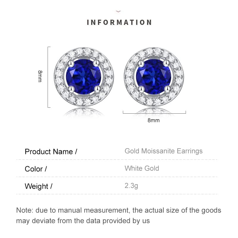 14K Gold Sapphire Earrings, Moissanite Bezel Emerald Earrings, Beautiful and Fashionable Gifts for Women, Luxurious Accessory for Stylish Ladies3