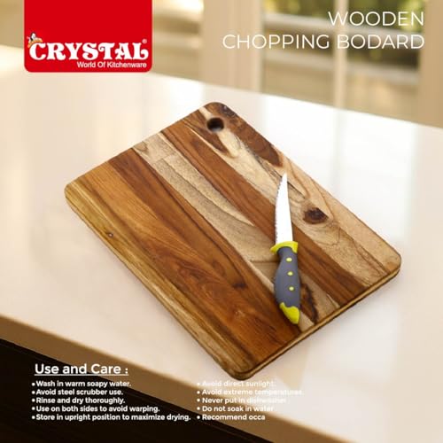 Image of Crystal Extra Large Teak Wood Chopping Board
