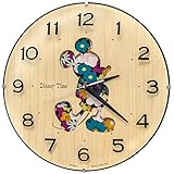 セイコークロック(Seiko Clock) 掛け時計 キャラクター ディズニーミッキーマウス アナログ ミッキー&フレンズ ディズニータイム 天然色木地 本体サイズ:30.1×30.1×4.7cm FW586B