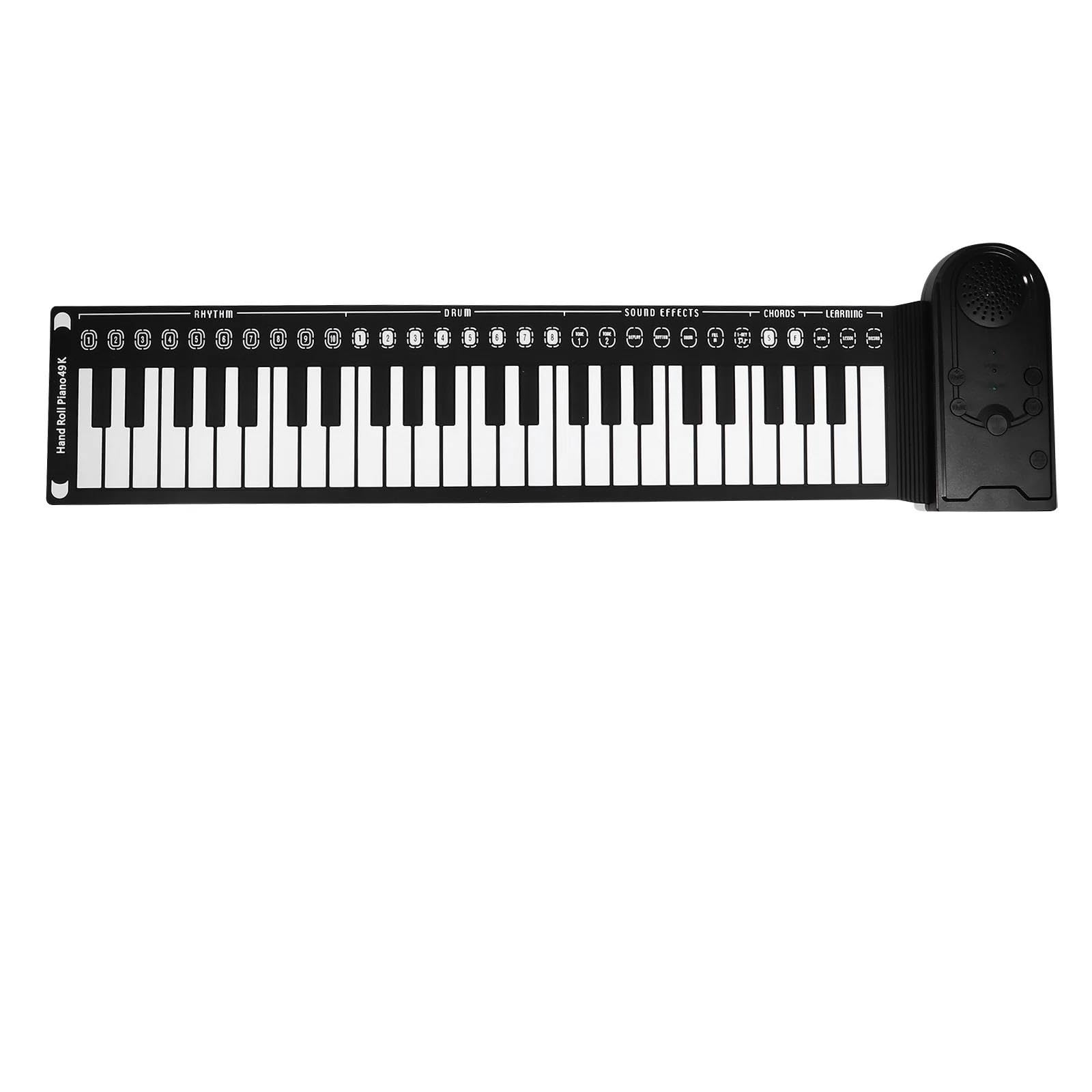 Elektroniczny Instrument Fortepianowy 49 Klawiszy Wyjście Elektroniczne Cyfrowy Pad Składane Pianino Dla Początkujących I Dorosłych