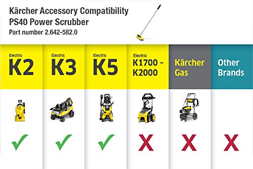 Extensão de escova Karcher PS40 Powerscrubber para lavadoras elétricas de pressão Karcher