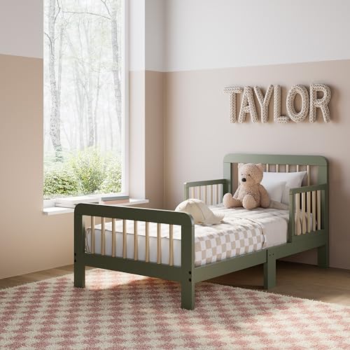 Image of Storkcraft Pasadena Toddler Bed, Olive & Driftwood