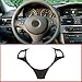 Price comparison product image znwiem Car Steering Wheel Decorative Frame Trim for BMW E90 3 Series 2005-2012 Carbon Fiber Style ABS Auto Interior Sticker