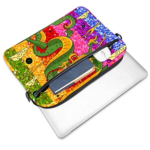 Sacoche ordinateur portable 13.3 dragon arc-en-ciel multicolore - 2