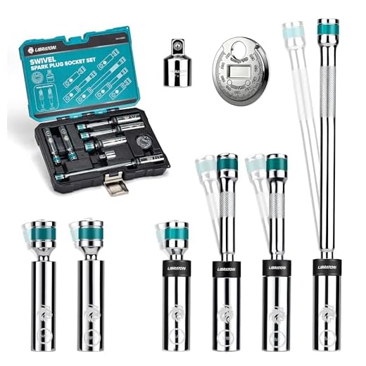 LIBRATON Magnetic Spark Plug Socket Set