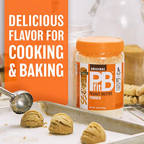 Pbfit All-Natural Peanut Butter Powder Spread From Real Roasted Pressed Peanuts, 8G Of Protein, 15 Oz #TOP4